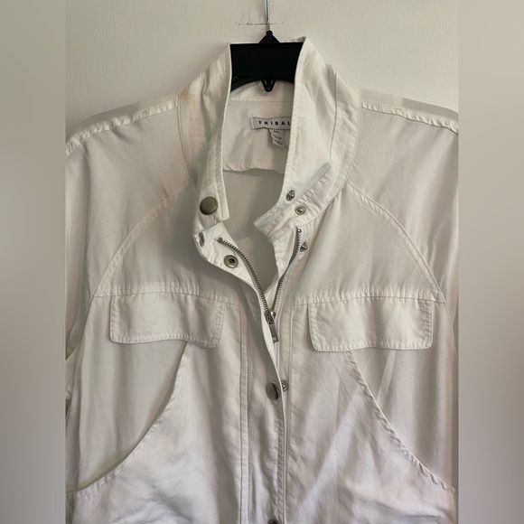 Tribal White Utility Jacket- Size L - Picture 2 of 4